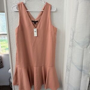 NWT Banana Republic Factory Flounce-Hem Mini Dress - Peach - Size M